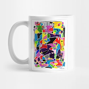 'STREETMAP THROUGH A FUNKY NEIGHBORHOOD' Mug